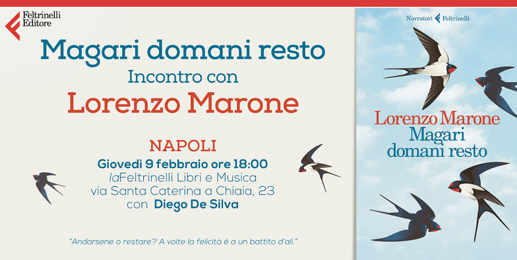 9 febbraio Lorenzo Marone a Napoli